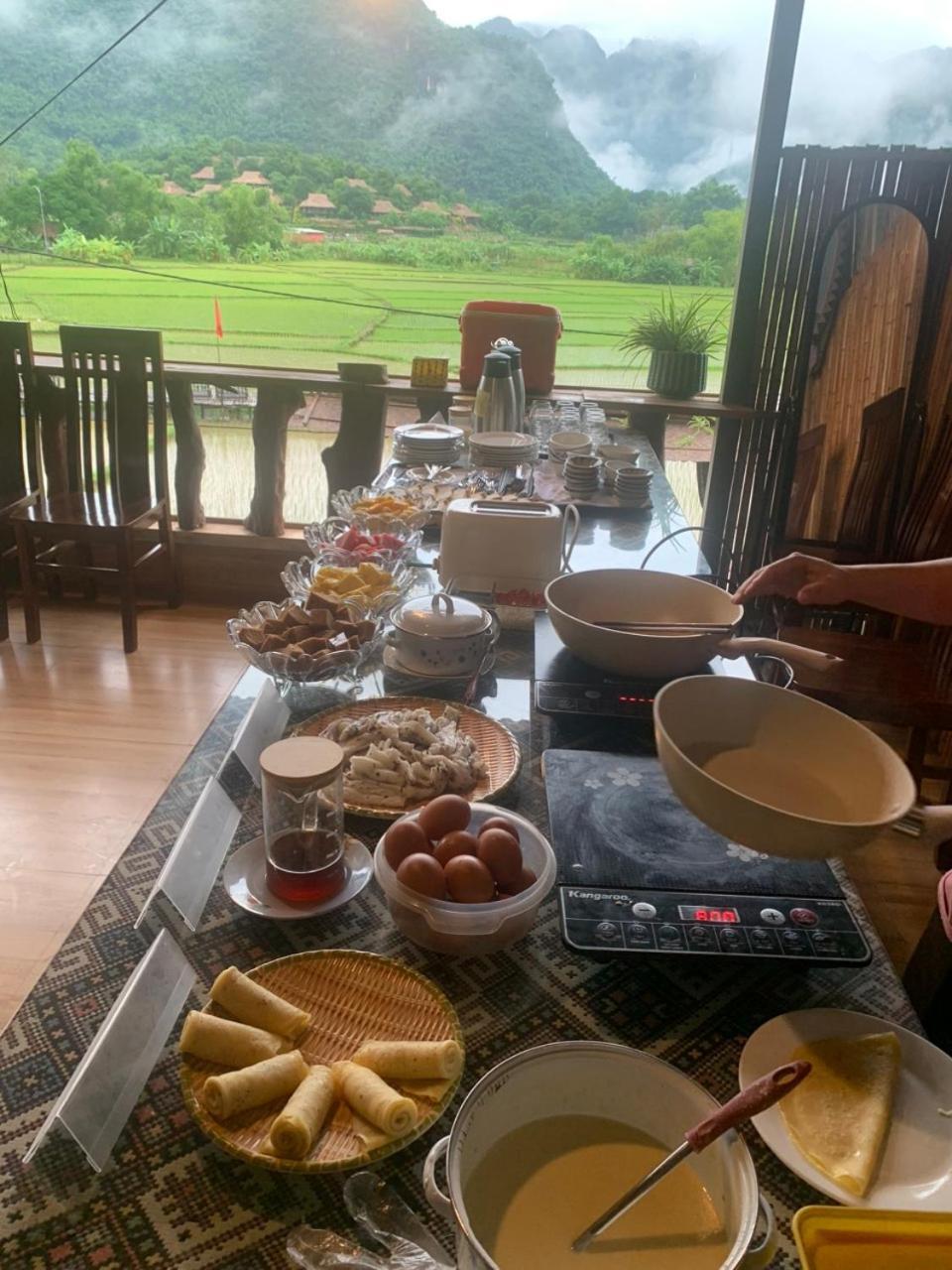 Green Homestay Mai Châu Esterno foto