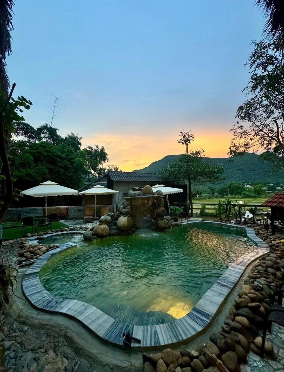 Green Homestay Mai Châu Esterno foto
